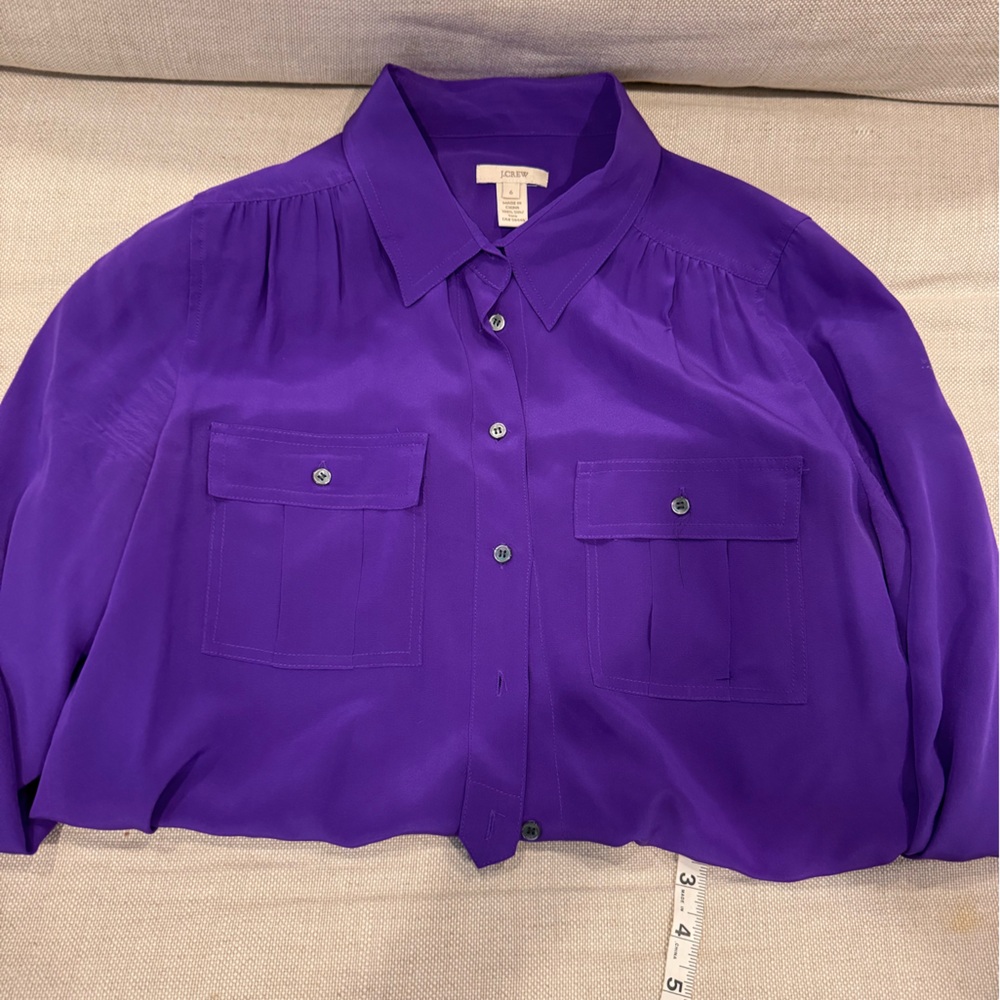 Gorgeous purple silk Blythe shirt
